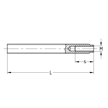 Kotevní tyče s vnitřním závitem pro lepené kotvy XV Plus pozinkovaný | M8 x 100 mm